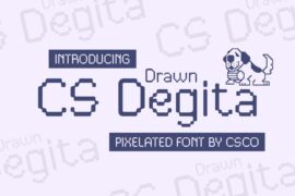 CS Degita Drawn Demo Font