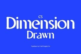 CS Dimension Drawn Demo Font