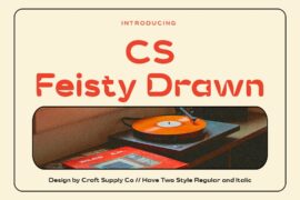CS Feisty Drawn Demo Font