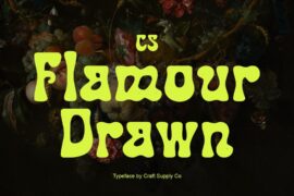 CS Flamour Drawn Demo Font