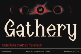CS Gathery Demo Font
