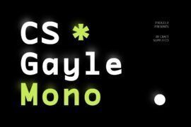 CS Gayle Mono Demo Font