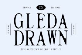 CS Gleda Mono Drawn Demo Font