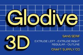 CS Glodive 3D Demo Font