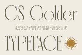 CS Golder Demo Font