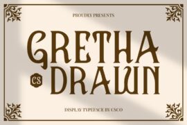 CS Gretha Drawn Demo Font