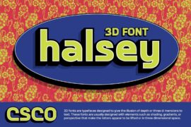 CS Halsey 3D Demo Font