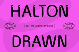 CS Halton Drawn Demo Font