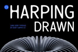 CS Harping Drawn Demo Font