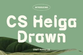 CS Helga Drawn Demo Font