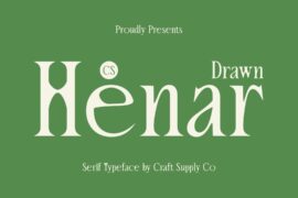 CS Henar Drawn Demo Font