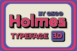 CS Holmes 3D Demo Font
