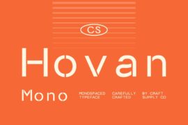 CS Hovan Mono Demo Font