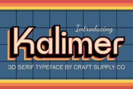 CS Kalimer Extrude Right Demo Font