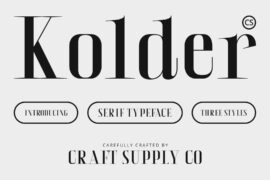CS Kolder Demo Font
