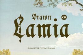 CS Lamia Drawn Demo Font