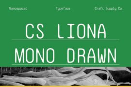 CS Liona Mono Drawn Demo Font