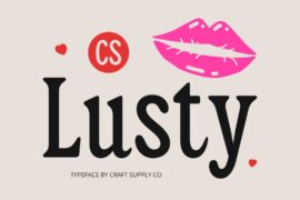 CS Lusty Demo Font