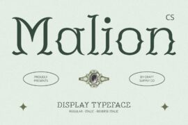CS Malion Demo Font
