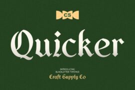 CS Quicker Demo Font
