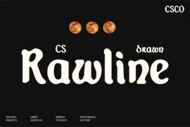 CS Rawline Drawn Demo Font