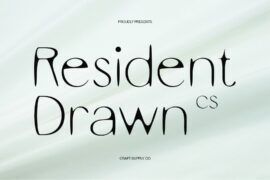 CS Resident Drawn Demo Font