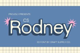CS Rodney Extrude Right Demo Font