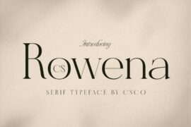 CS Rowena Demo Font