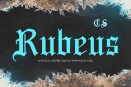 CS Rubeus Demo Font