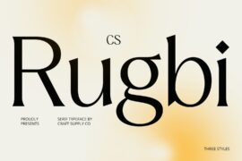 CS Rugbi Demo Font