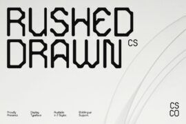 CS Rushed Drawn Demo Font