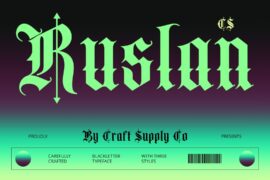 CS Ruslan Demo Font