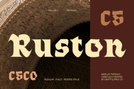 CS Ruston Demo Font