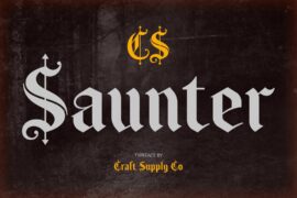 CS Saunter Demo Font