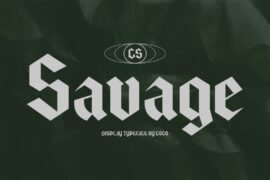CS Savage Demo Font