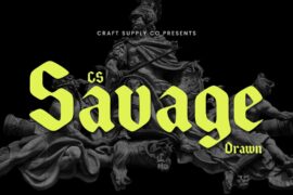 CS Savage Drawn Demo Font