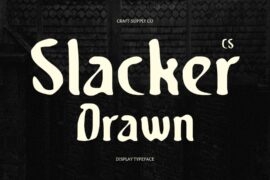 CS Slacker Drawn Demo Font