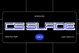 CS Slade Extrude Right Demo Font