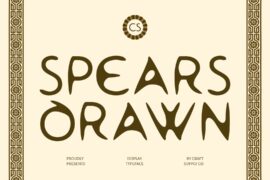 CS Spears Drawn Demo Font