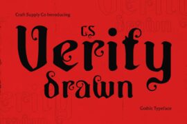 CS Verity Drawn Demo Font