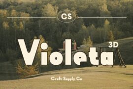 CS Violeta Extrude Right Demo Font