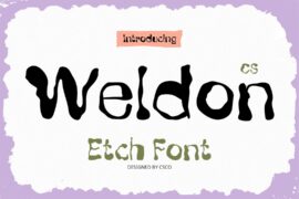 CS Weldon Demo Font