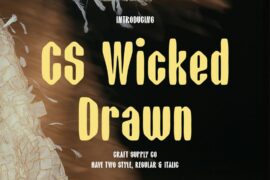 CS Wicked Drawn Demo Font