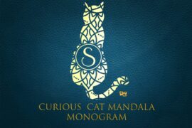 Curious Cat Mandala Monogram Font