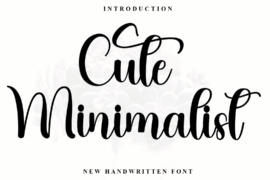 Cute Minimalist Font