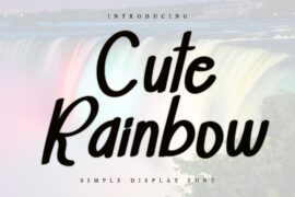 Cute Rainbow Font
