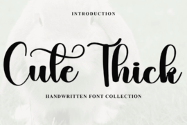 Cute Thick Font