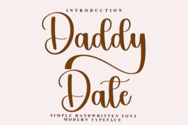 Daddy Date Font