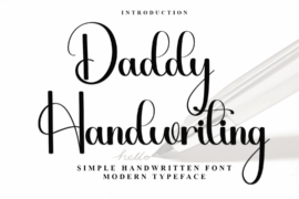 Daddy Handwriting Font