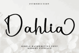Dahlia Beauty Font